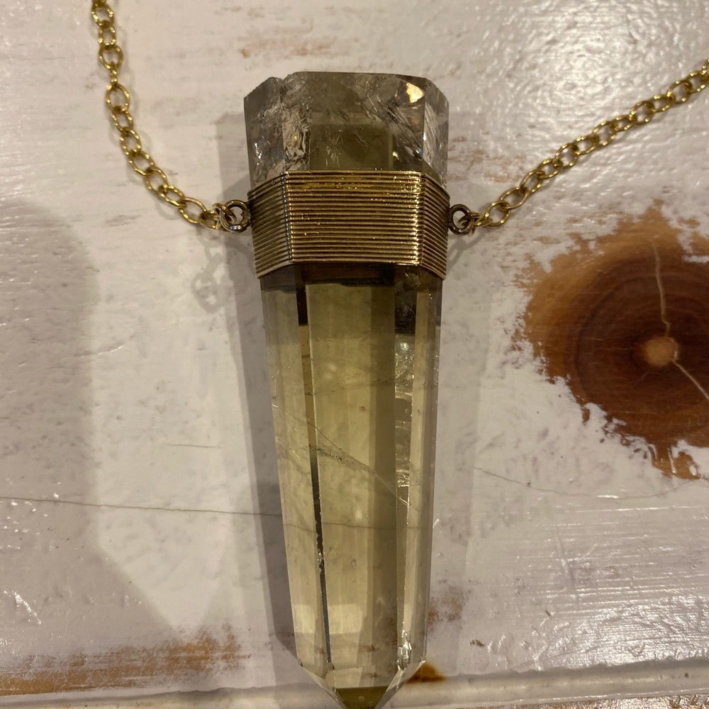 Large Crystal Statement Necklace - image 3